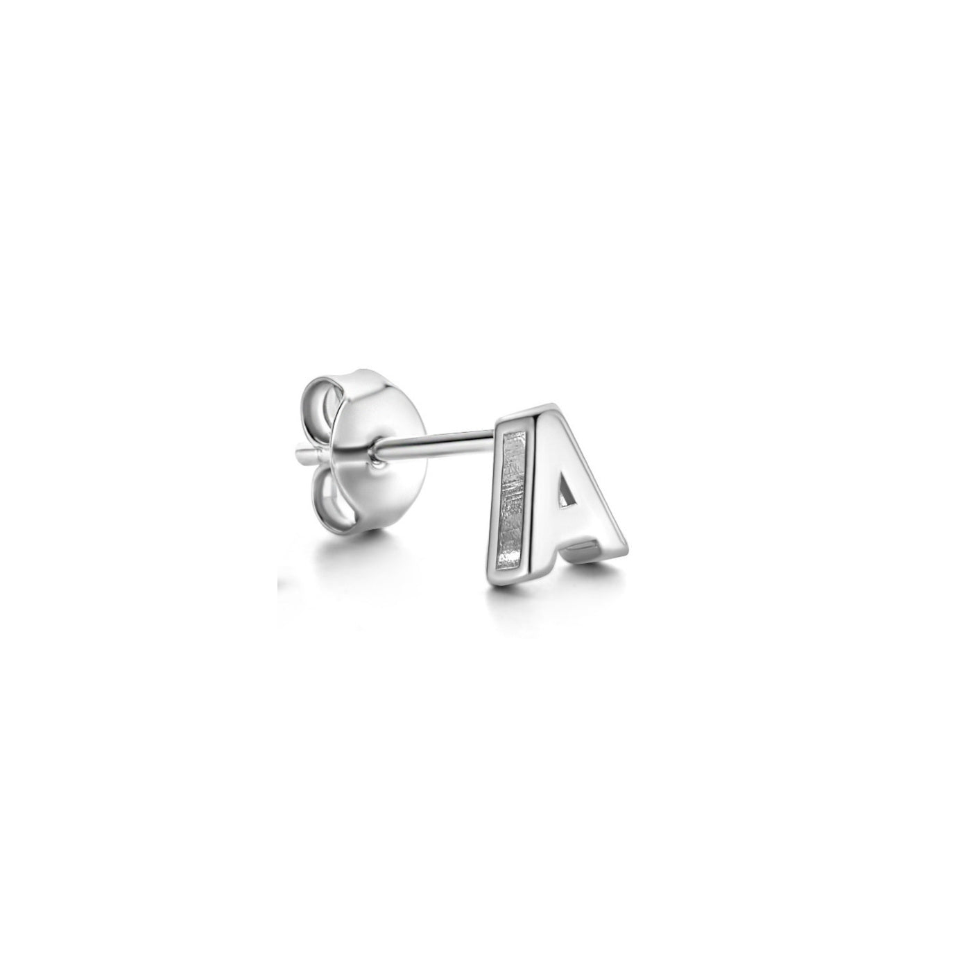 Selected Jewels Julie Chloé 925 sterling zilveren initial enkele oorbel SJ360031-A