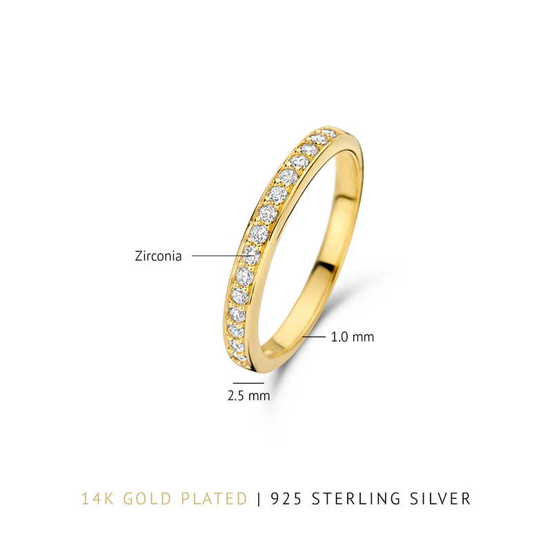 Parte Di Me Santa Maria della Base 925 sterling Silver gold plated Ring PDM33049-60-zoom-