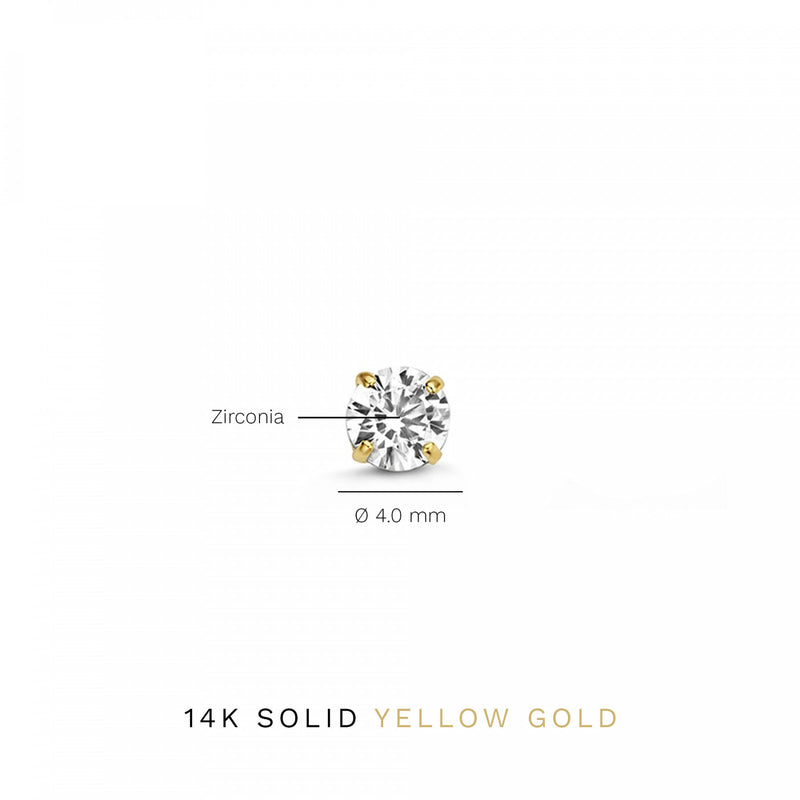 Isabel Bernard Cadeau d'Isabel 14 Carat Golden Earrings Set IB90151-zoom-