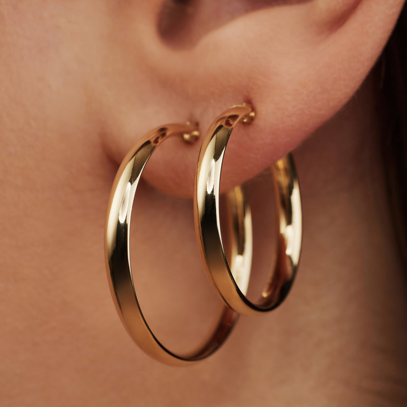 Isabel Bernard Cadeau d'Isabel 14 Carat Golden Earrings Set IB90149-zoom-