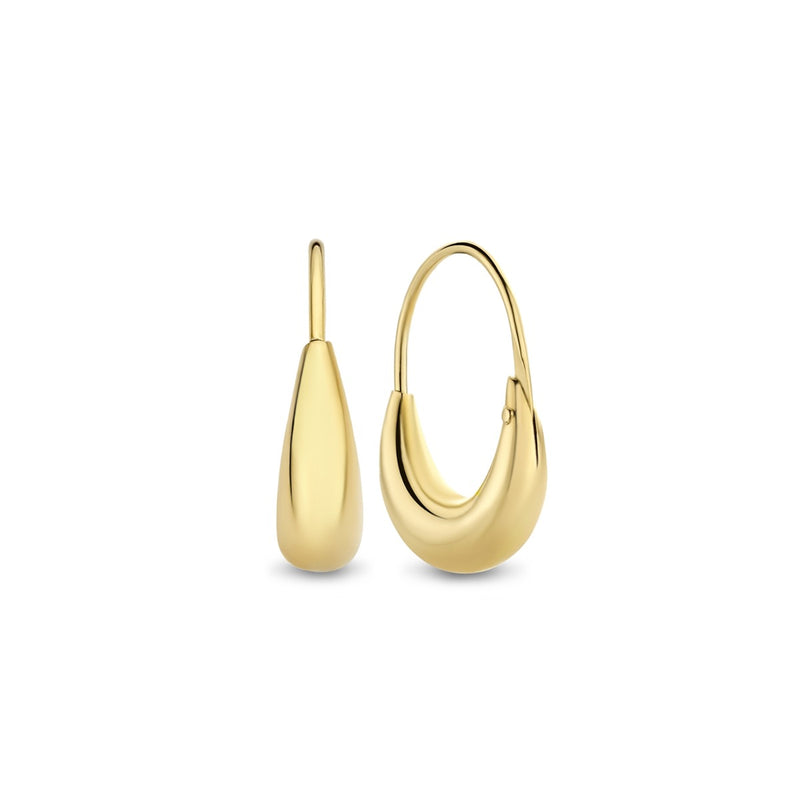 Isabel Bernard Rivoli Maryn 14 Carat Golden Hoop Earrings IB360203-zoom-