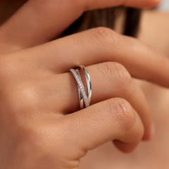 Parte di Me Ponte Vecchio Lanza 925 Sterling Silver Ring with Zirconia PDM33071-48