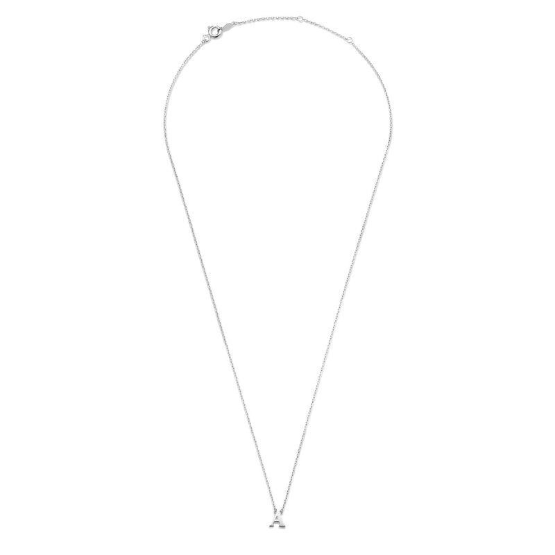 Isabel Bernard Saint Germain Chloé 14 Carat Whitegold Initial Necklace IB340061-A-zoom-