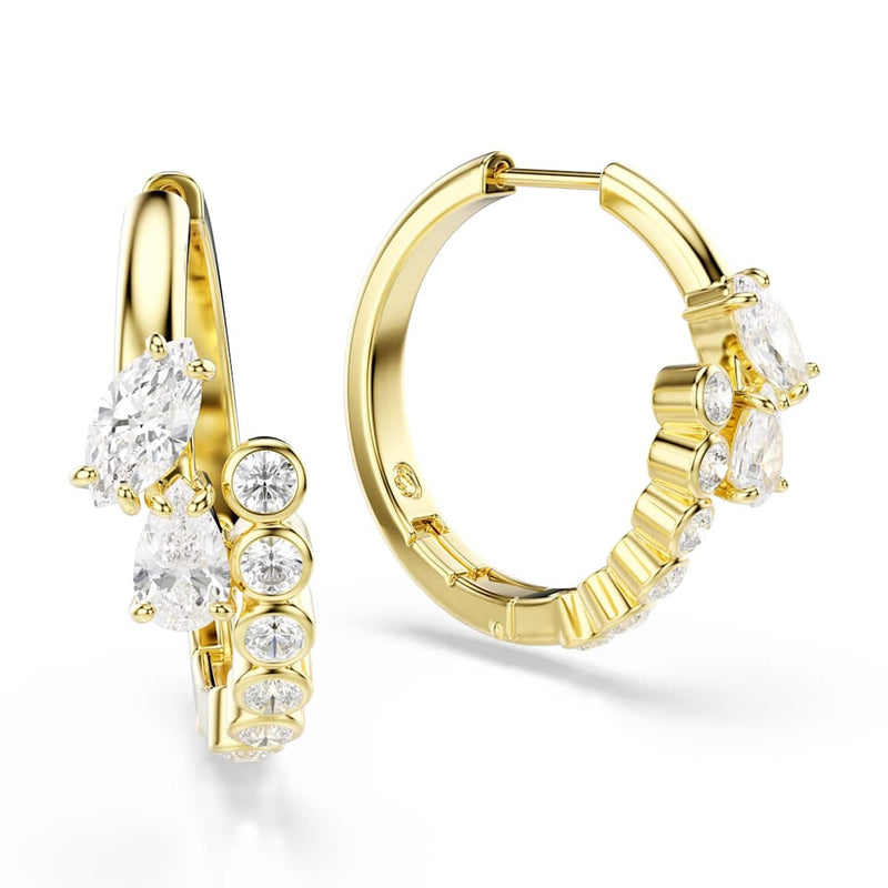 Swarovski Mesmera Attract Gold-Tone Hoop Earrings 5761975-zoom-
