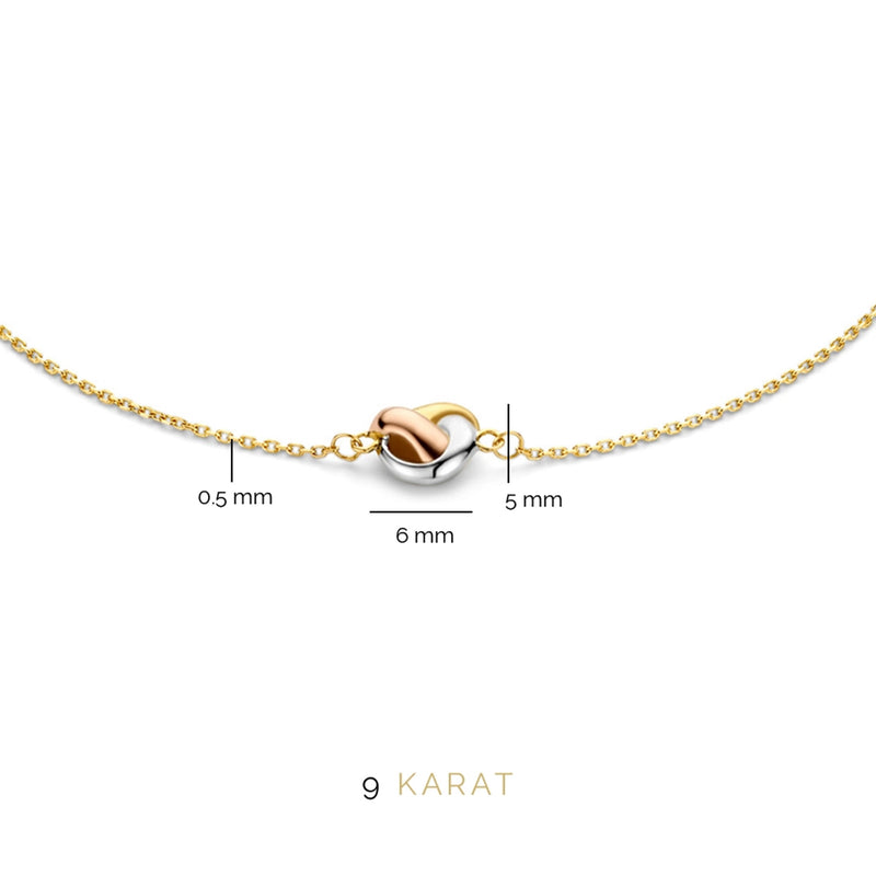 Beloro Jewels Della Spiga Mira 9 carat gold Bracelet BO320022-zoom-
