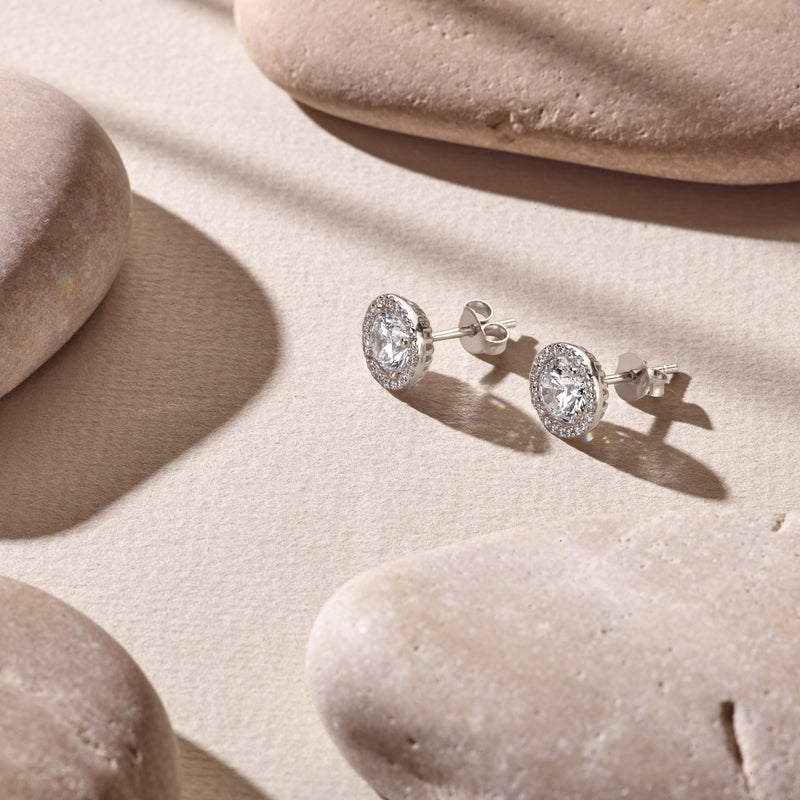 Parte Di Me Ponte Vecchio Dalia 925 sterling Silver Ear Studs PDM36005-zoom-