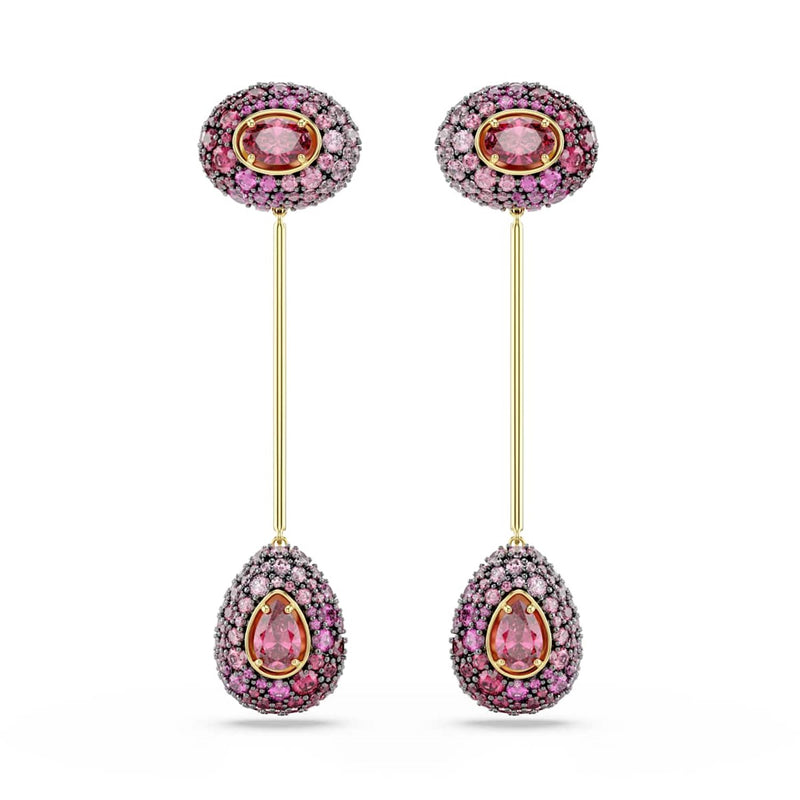 Swarovski Sublima Glam Gold-Tone Earrings with Red Crystals 5752891-zoom-