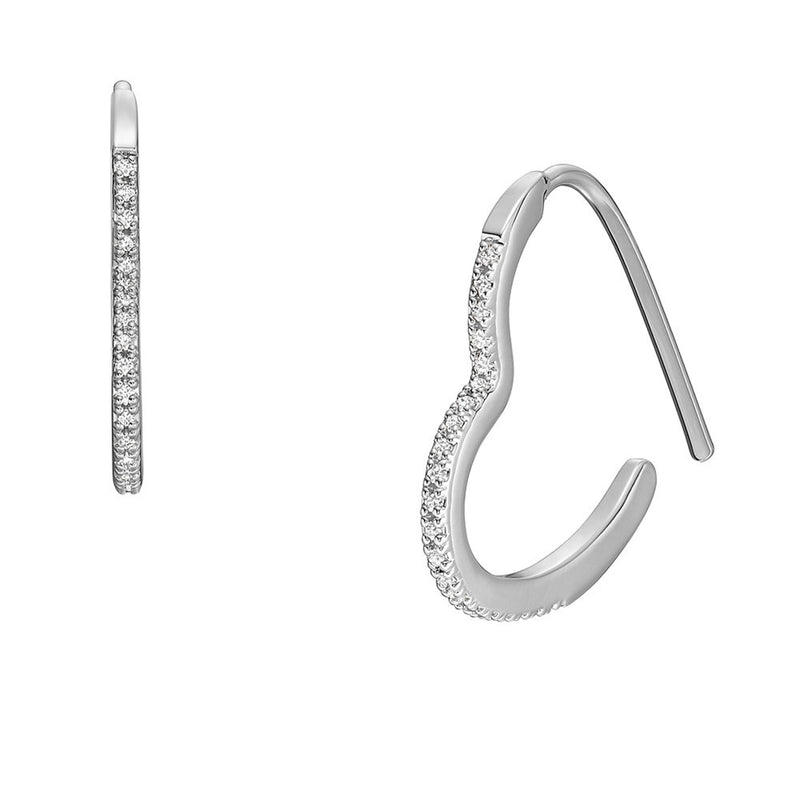 Fossil Jewelry Silver Drop Earrings JA7230040-zoom-