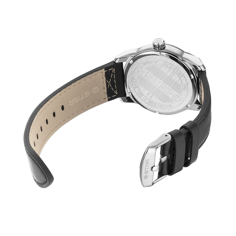 G-STAR Selvedge Black Leather Men's Watch GSW.507.02-zoom-