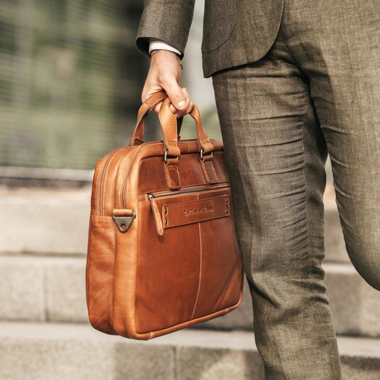 The Chesterfield Brand Cognac Briefcase C40.101031-zoom-