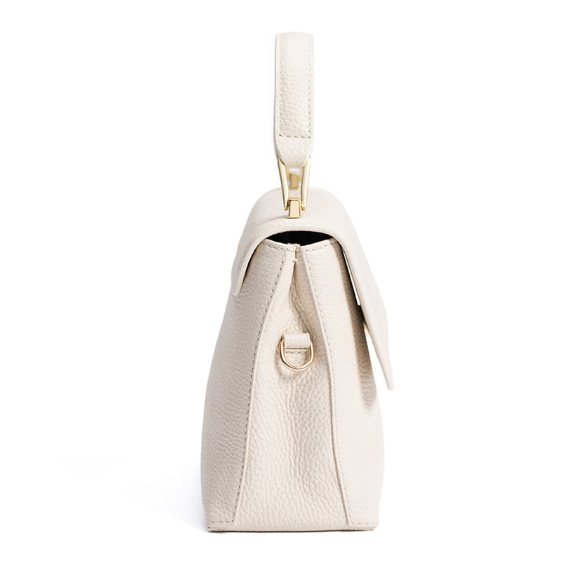 Isabel Bernard Femme Forte Heline Crème Leather Handbag IB21027-zoom-