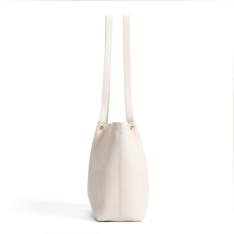 Isabel Bernard Honoré Nata Cream Leather Shopper of Calfskin Leather IB25086-070-zoom-