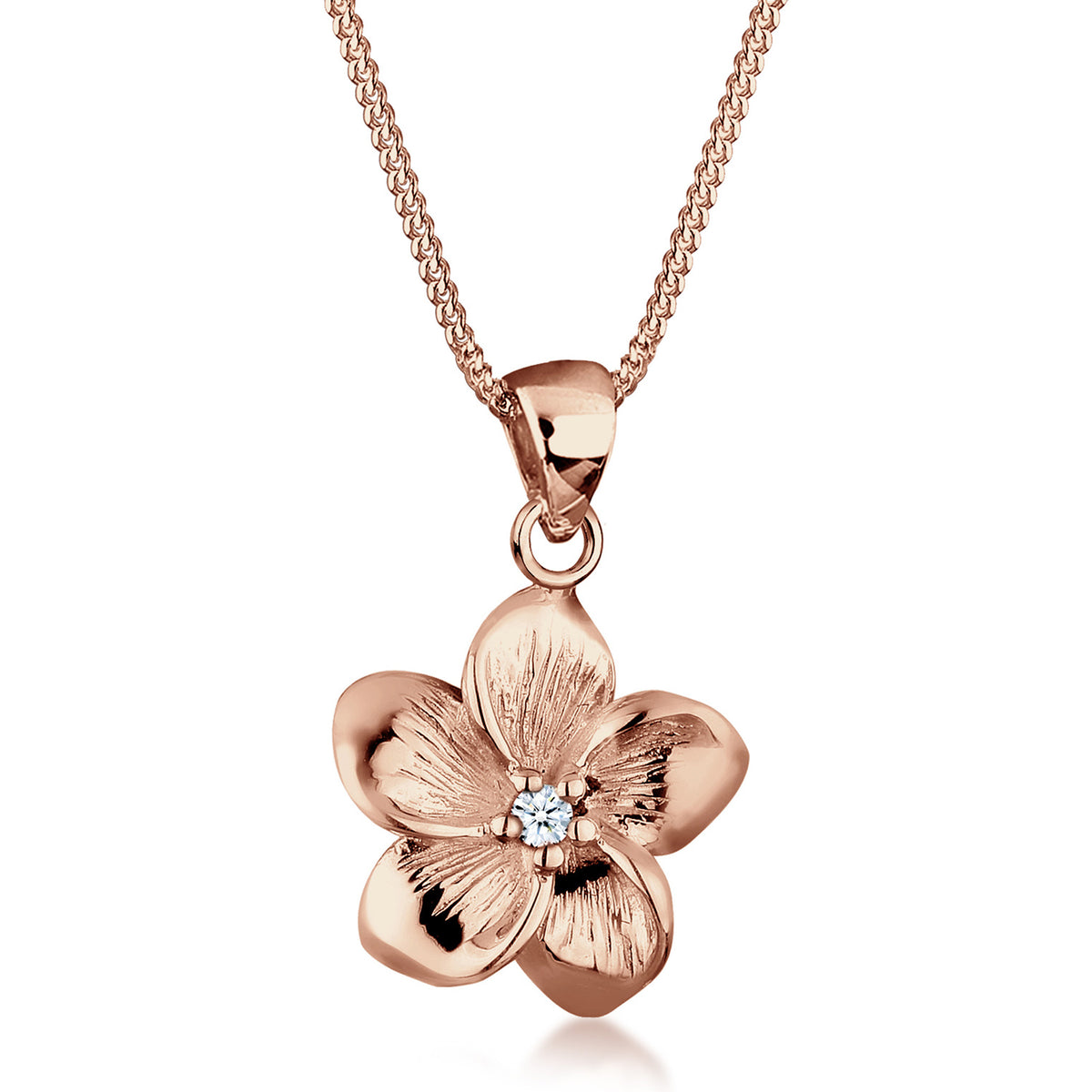 Elli 925 Sterling Silver Necklace with Diamond (0.03 ct) 2004-BF-0007564-001