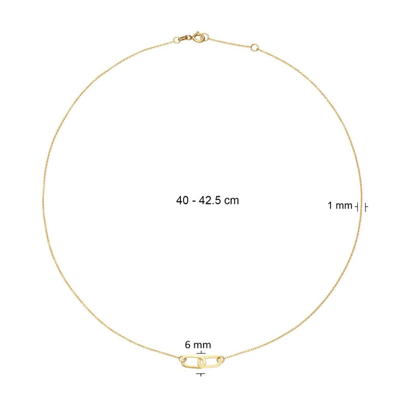 Jackie Gold Cannaregio 14 Karat Gold Necklace JKN24.462-zoom-
