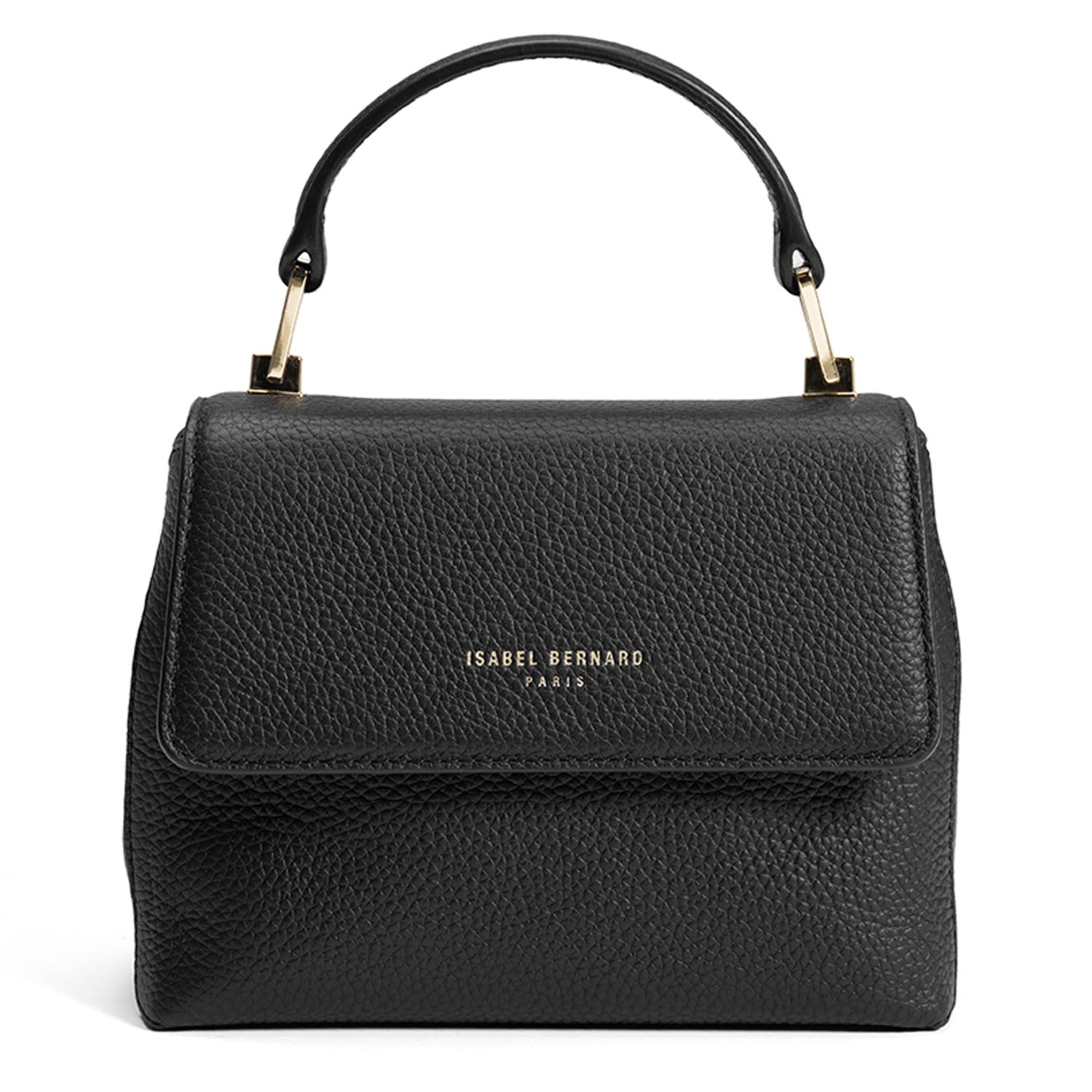 Honoré Cloe Midi Black Calfskin Handbag Bag IB25082-001