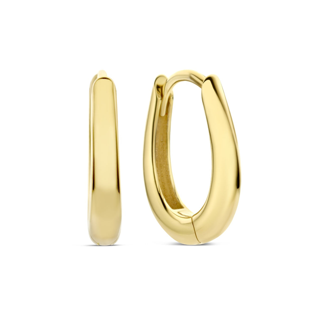 Isabel Bernard Rivoli Maryn 14 Carat Golden Hoop Earrings IB360188
