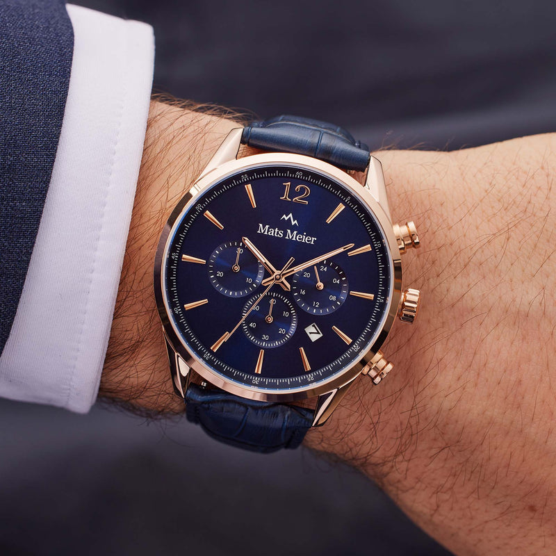 Mats Meier Grand Cornier Blue Chrono Watch MM00131-zoom-