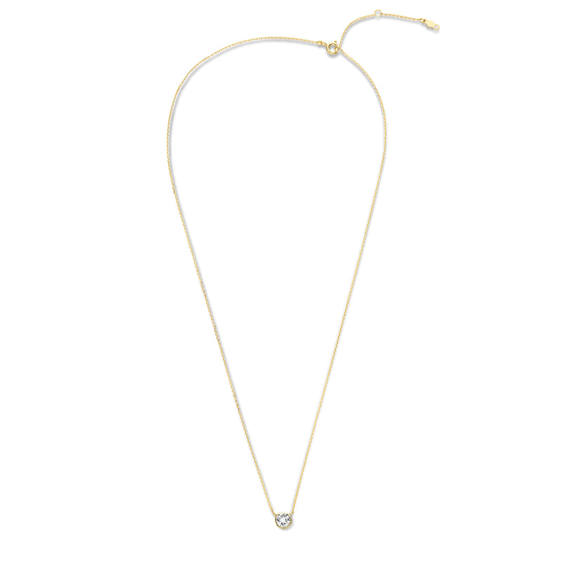 Violet Hamden Venus 925 Sterling Silver Gold-coloured Necklace with Birthstone VH340010-NOV-zoom-