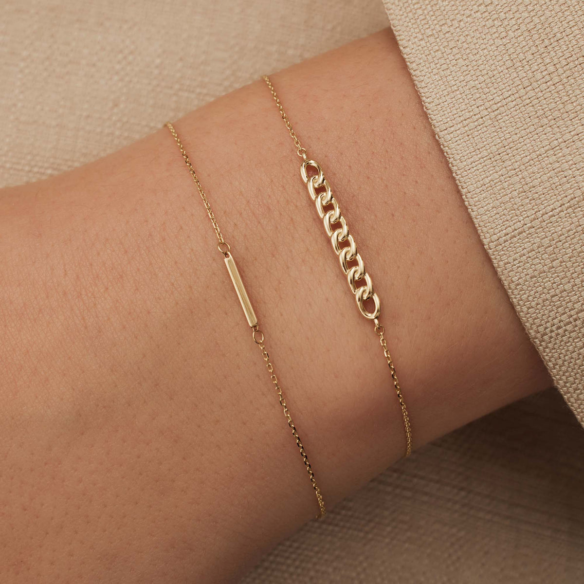 Isabel Bernard Le Marais Rosalie 14 Carat Golden Bracelet IB320130
