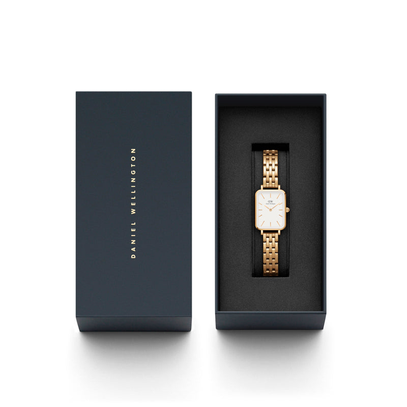 Daniel Wellington Quadro Link Gold Watch DW00100622-zoom-