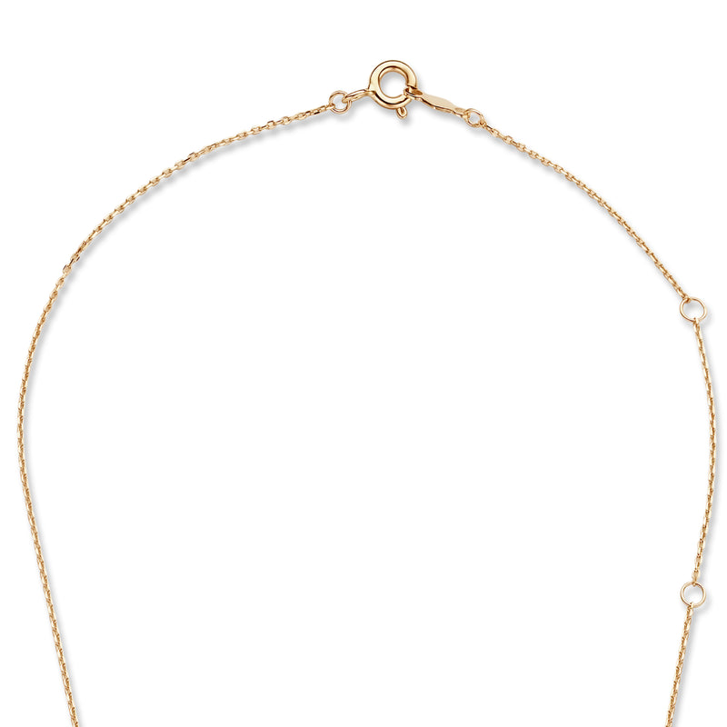 Isabel Bernard La Concorde 14 Karaat Roségouden Kubus Initial Ketting IB340055-Z-zoom-