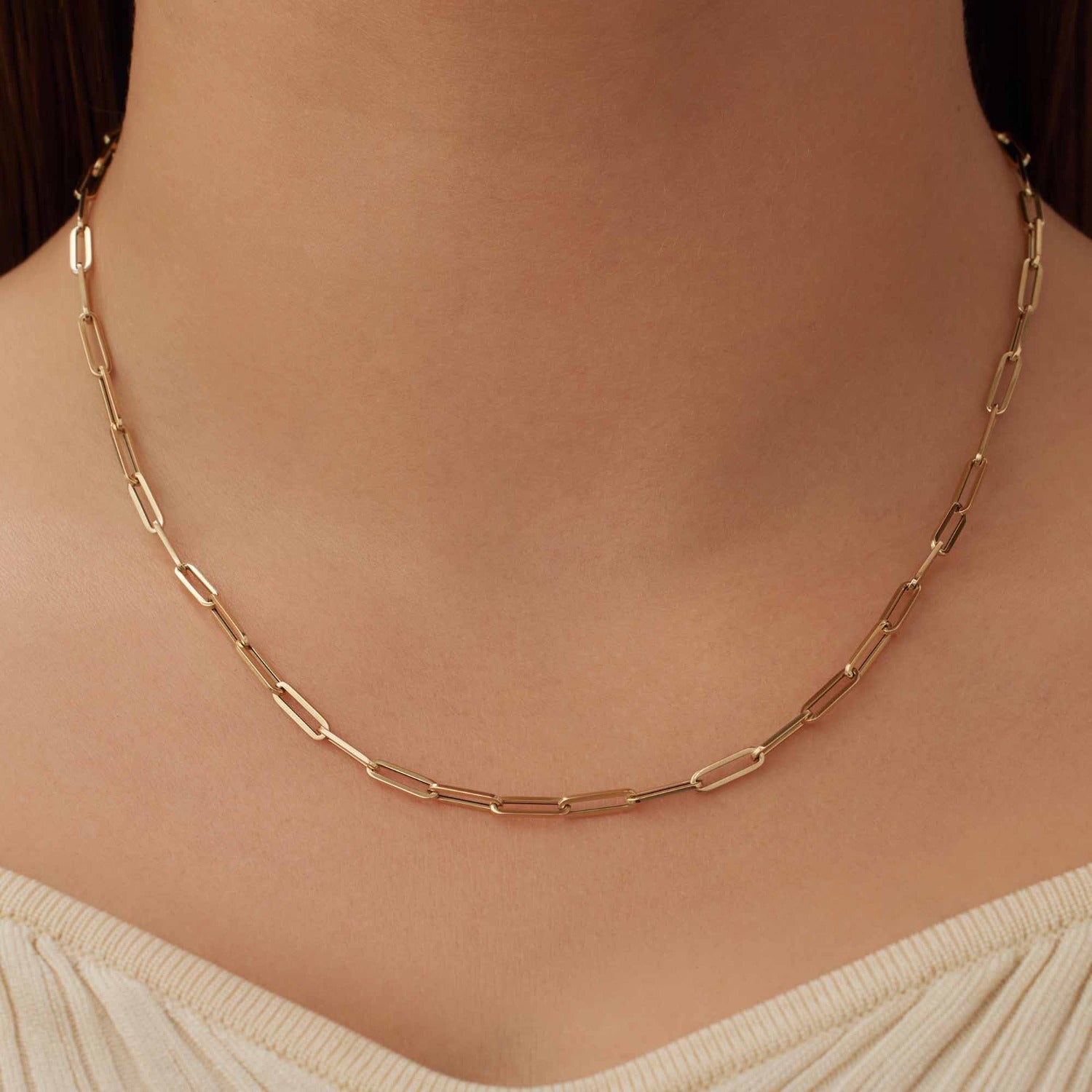 Isabel Bernard Cadeau d'Isabel 14 karat gold link necklace and link bracelet gift set IB90184