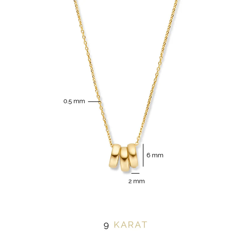 Beloro Jewels Della Spiga Emilia 9 carat gold Necklace BO340023-zoom-