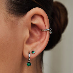 Violet Hamden Venus 925 Sterling Zilveren Ear Cuff Met Geboortesteen VH370001-JAN
