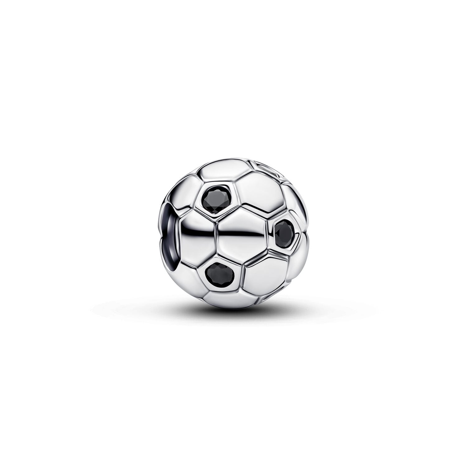 Pandora Moments 925 Sterling Silver Man-made Crystal Soccer Ball Charm 794710C01