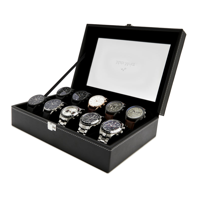 Mats Meier Mont Fort Black Watchbox voor 10 Watchs-zoom-