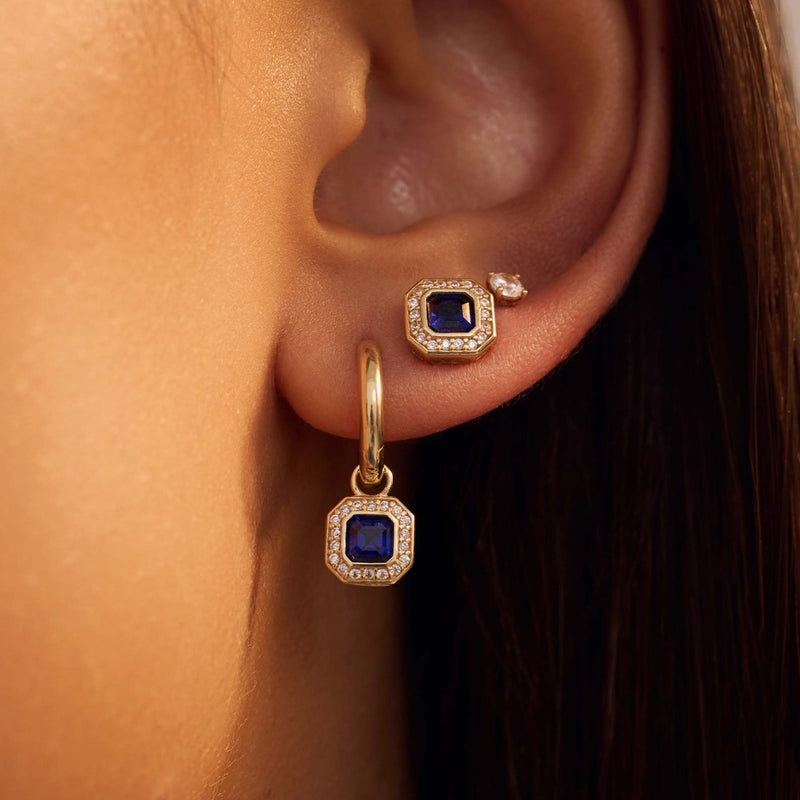 Beloro Jewels Monte Napoleone Sofia 9 carat gold Ear Studs BO360045-zoom-