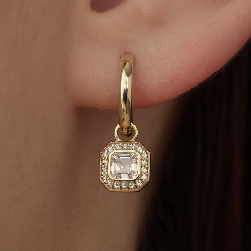 Beloro Jewels Monte Napoleone Sofia 9 carat gold Hoop Earrings BO360041-zoom-