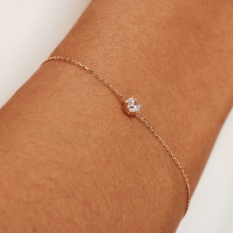 Isabel Bernard Cadeau d'Isabel 14 Carat Rosegold Necklace and Bracelet giftset IB90031-zoom-