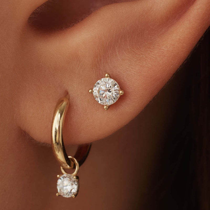 Isabel Bernard Cadeau d'Isabel 14 Carat Golden Earrings set IB90079-zoom-
