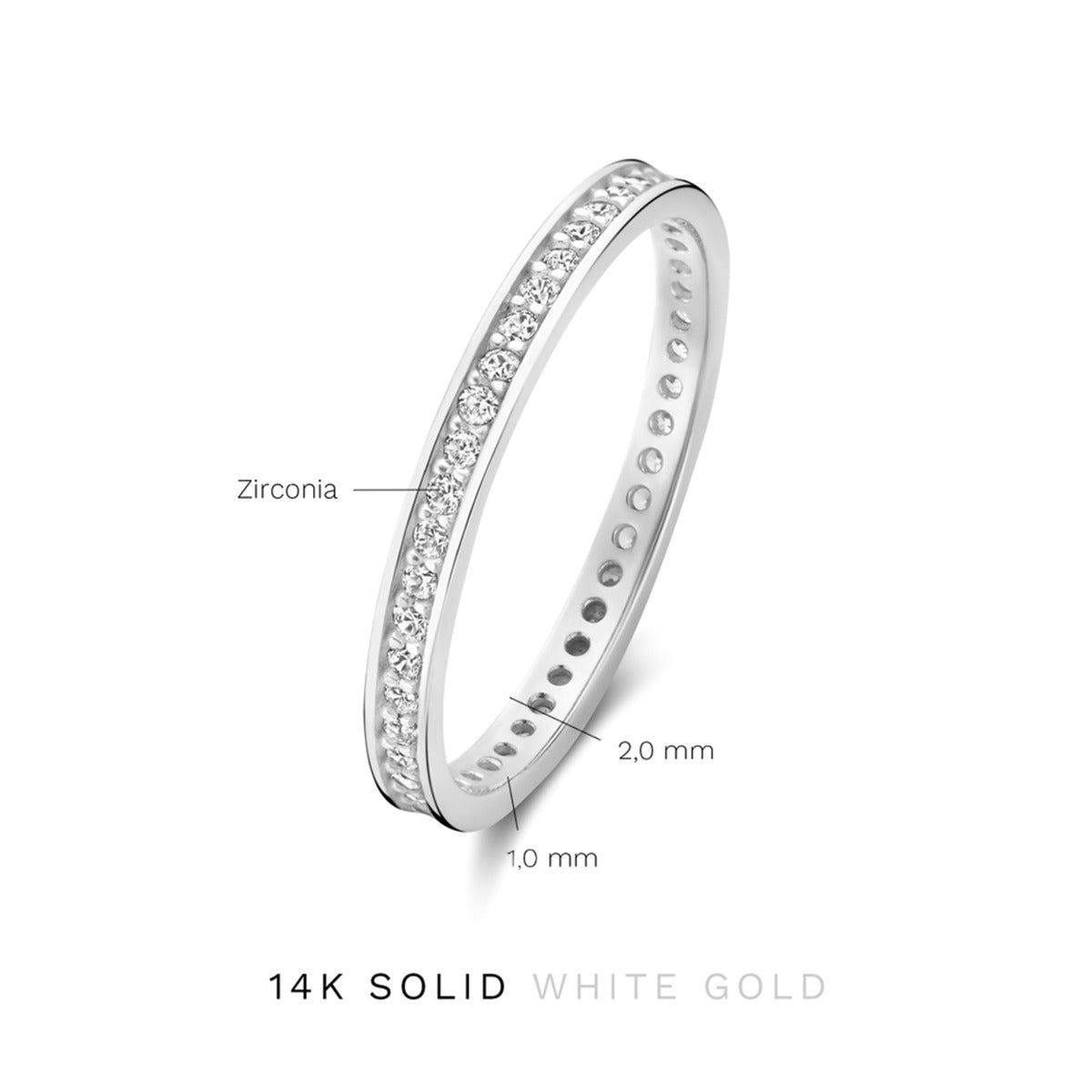 Isabel Bernard Saint Germain Merle 14 Carat Whitegold Ring IB330052-60