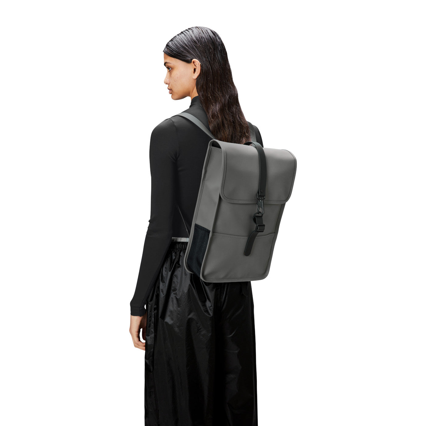 Rains Mini Grey Backpack Polyester Bag R13020-13