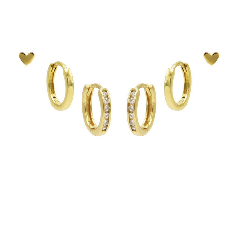 Karma 14 karat gold plated Earparty EPV01GP-zoom-