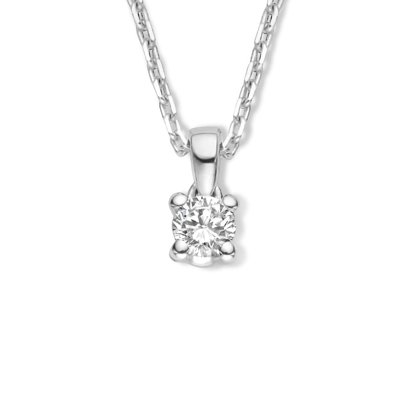 Isabel Bernard De la Paix Celesse 14 Carat Whitegold Necklace | diamond 0.07 ct | IBD350005-zoom-