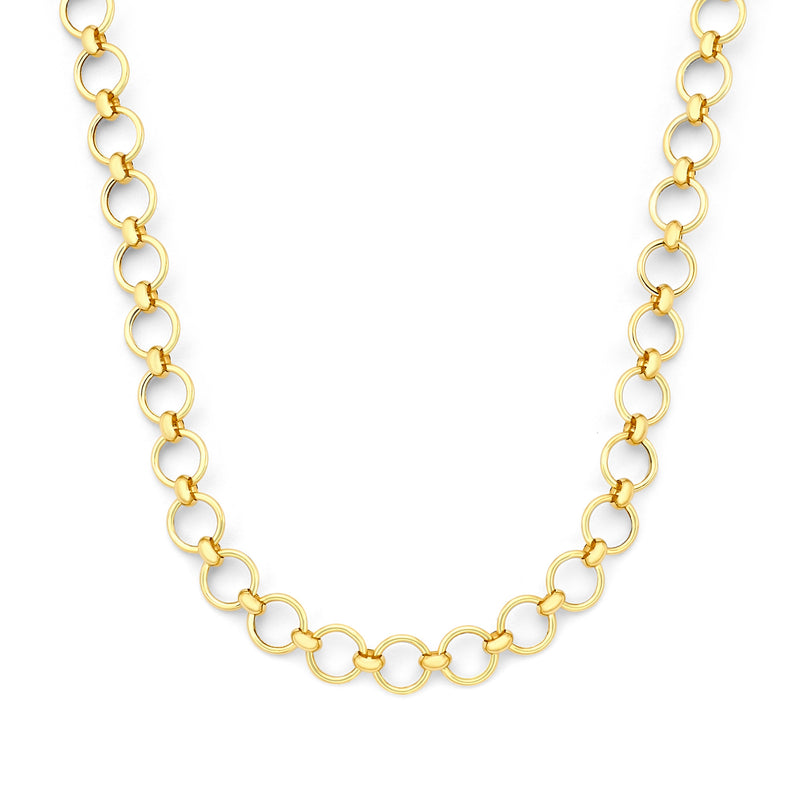 Isabel Bernard Belleville Axelle 14 Carat Golden Schakel Necklace IB340163-zoom-