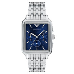 Emporio Armani Rectangular Blue Dial Watch AR11750