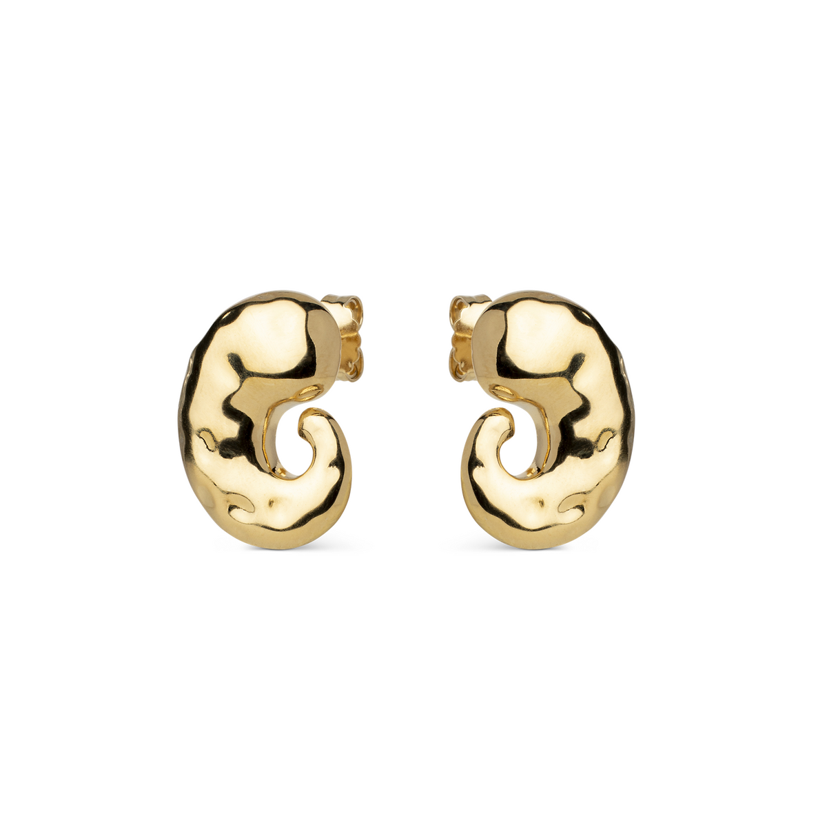 ENAMEL Copenhagen Recycled 925 Sterling Silver Gold Plated Earrings E442G
