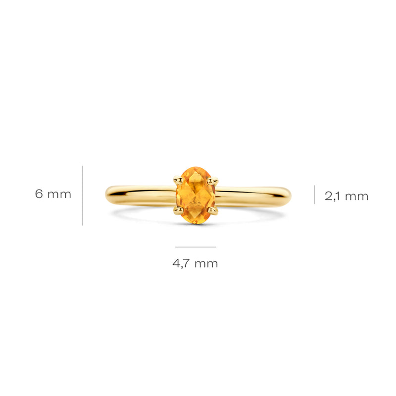 Blush 14 Carat Gold Ring 1242YCI/58-zoom-