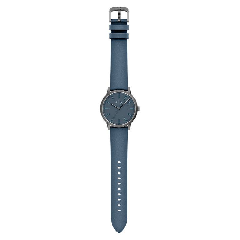 Armani Exchange Round Blue Dial Watch AX2767-zoom-