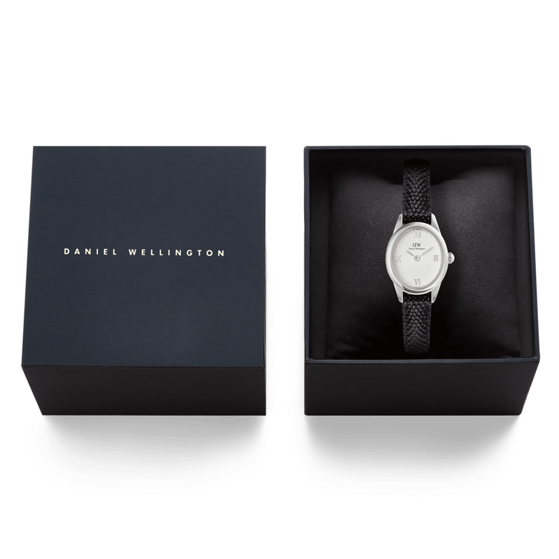 Daniel Wellington Ophelia Mini Black Lizard Silver Women's Watch DW00100887-zoom-