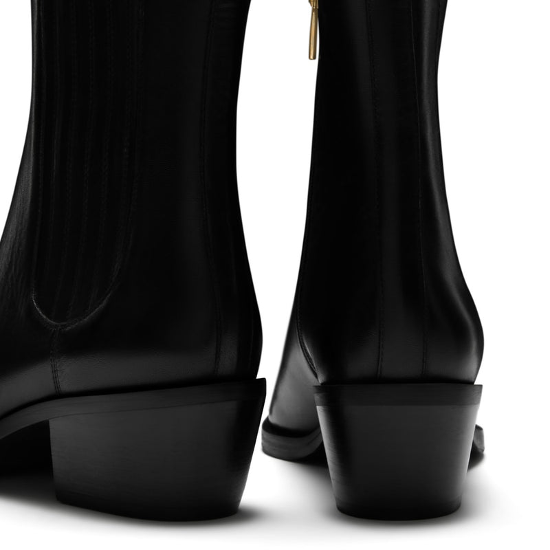 Isabel Bernard Vendôme Amandine black calfskin leather boots IB53010-001-38-zoom-