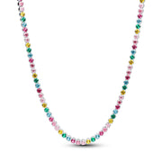 Pandora Timeless 925 Sterling Silver Rainbow Tennis Necklace 394648C01-40