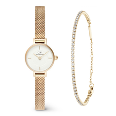 Daniel Wellington Combo Petite Mini Evergold Bianco Giftset DW00590023