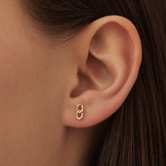Isabel Bernard Le Marais Règine 14 Carat Golden Ear Studs IB360218