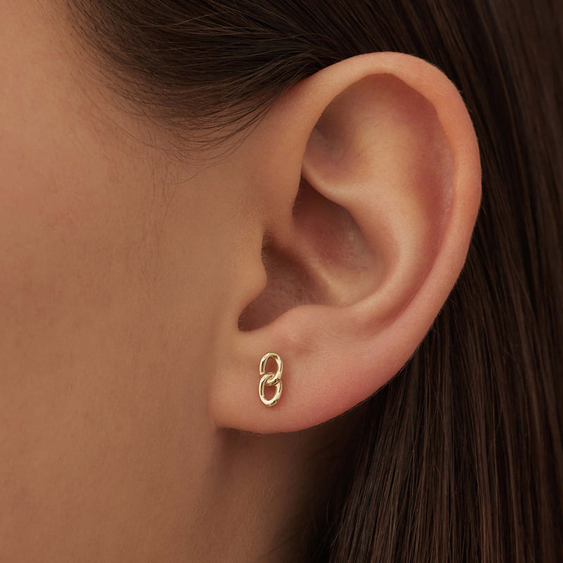 Isabel Bernard Le Marais Règine 14 Carat Golden Ear Studs IB360218-zoom-