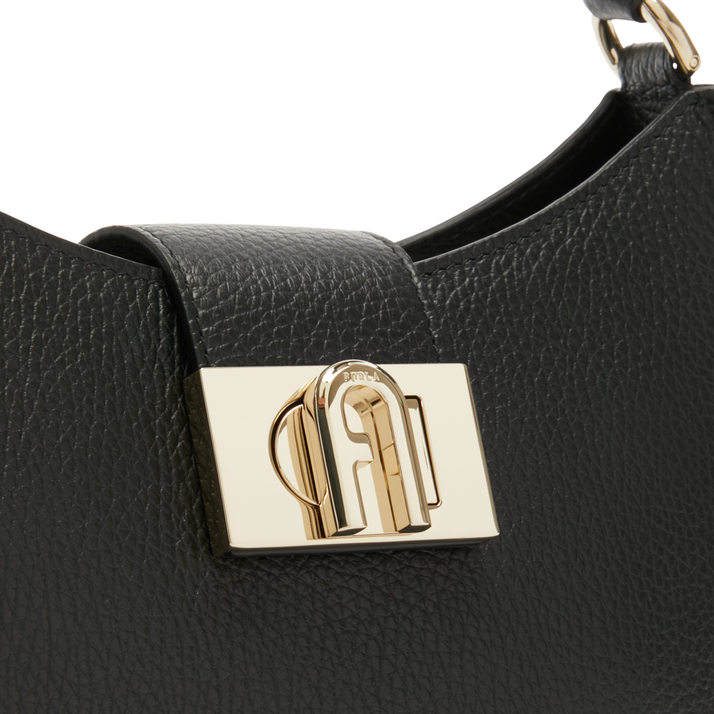 Furla 1927 Black Handbag Leather Bag WB01114HSF000O6000
